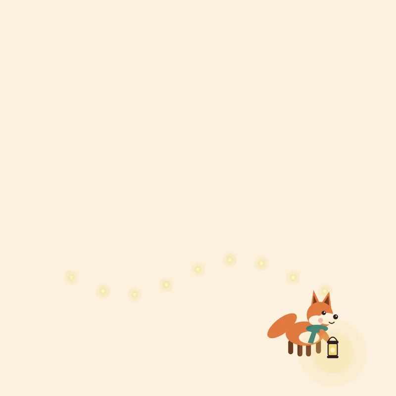 A trail of fireflies following Pip home